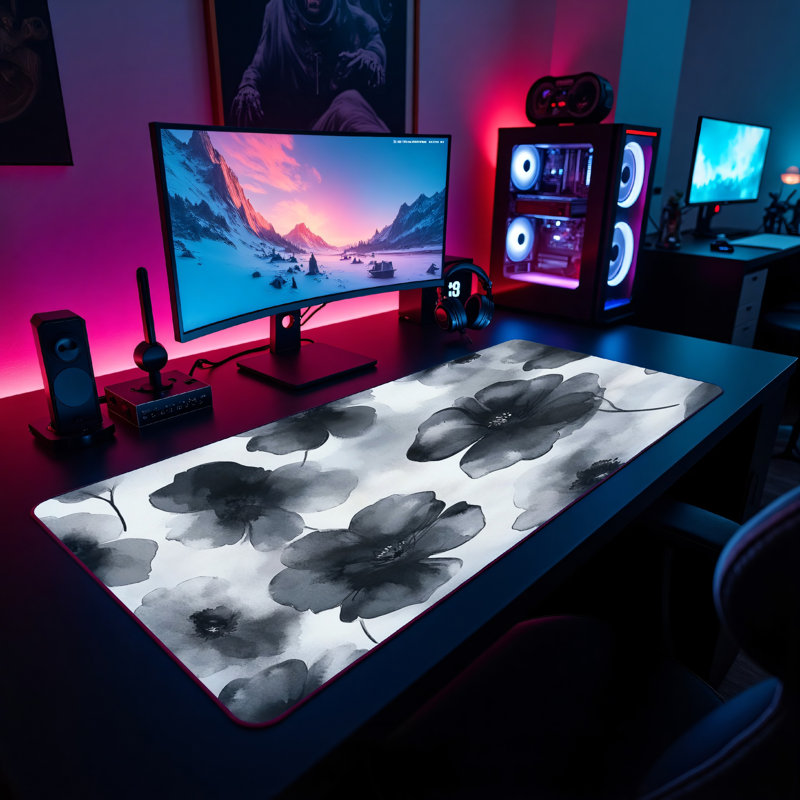 Polyester Desk Pad, 14.4x12.1