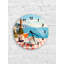 Horloge murale en verre trempé Sea View, horloge murale de cuisine, horloge à vin champagne, horloge ronde en verre, horloge décorative moderne-1134321769-1134321772