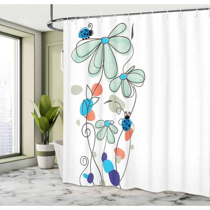 Ensemble de rideau de douche Kids, H 69 po x l 84 po, Vert menthe