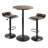 Round Faux Marble Top Dining Table