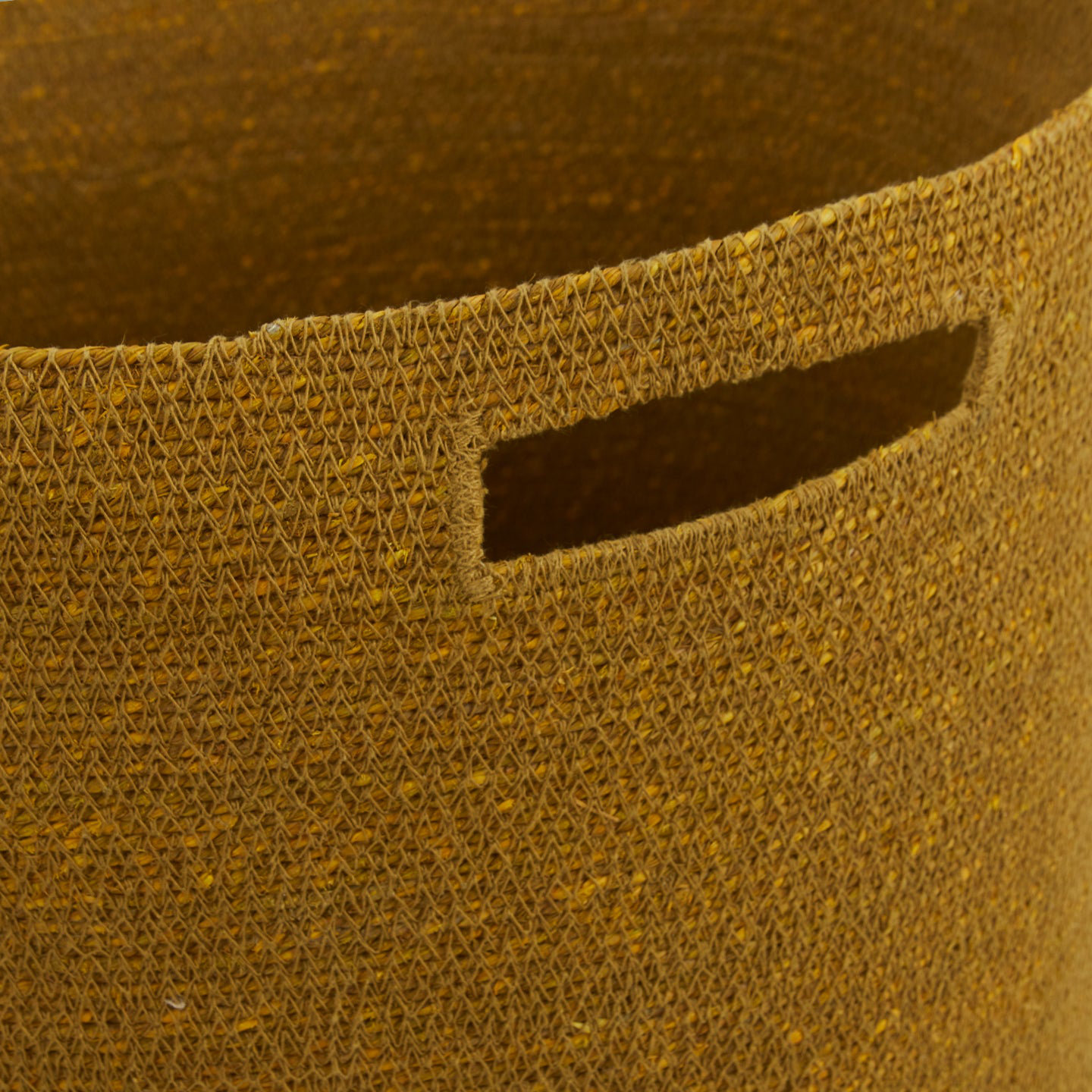 Laundry Hamper with Handles, Mustard