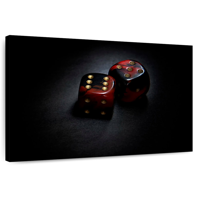 Dés rouges Senne, H 26 po x l 39 po