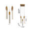 Lustre suspendu en cristal 5 lumières Transitional-2077739163