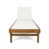 Coussin blanc / cadre brun sélectionné