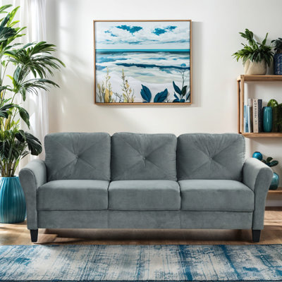 Canapé modulaire en velours gris à 3 places pour le salon, la chambre à coucher et le bureau, avec revêtement facile à nettoyer, pièces détachables, ensemble de sièges personnalisable, chambre de luxe, espaces de bureau