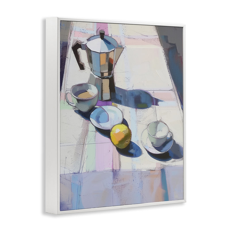 «Morning Espresso Still Life», estampe numérique par Arlington Prints, H 30 po x l 24 po