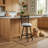 Swivel Bar Stools Set of 2, Counter Height Bar Stools with Cross Back, Upholstered Seat and 2 Height Options - Gray-1434381419-1434381415