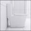 Toilette allongée une pièce - blanc