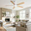Ventilateur de plafond moderne à DEL à intensité variable avec lumière et télécommande-1125929923-1125929922