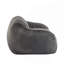 Fauteuil à billes d'intérieur, fausse fourrure grise