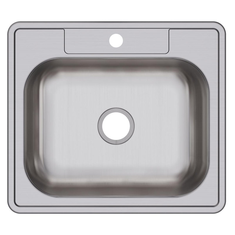 Dayton 25" L x 22" W Drop-In Kitchen Sink, 1 hole