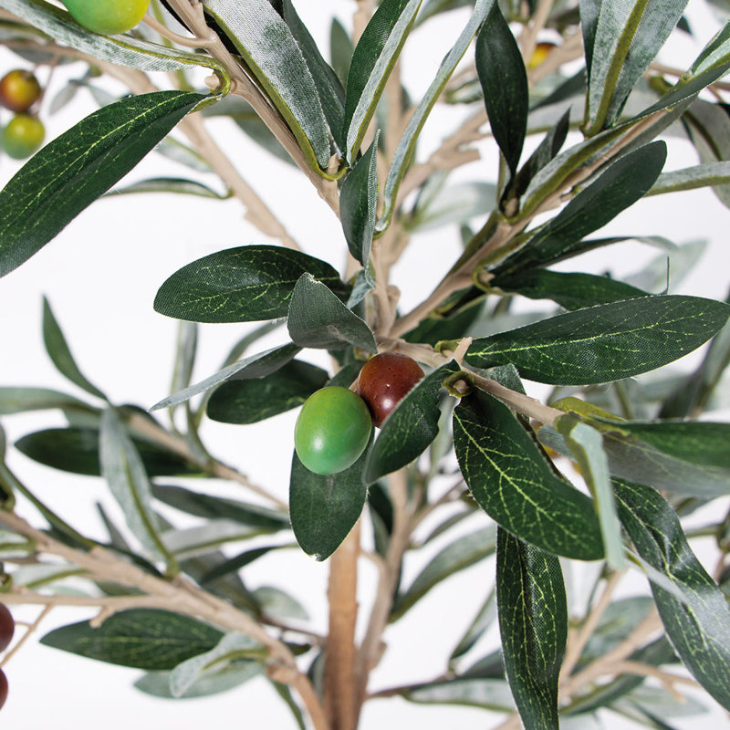 22 cm H Faux Olive Tree Plant in Plastic Pot