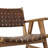 Sutri Leather Woven Armchair