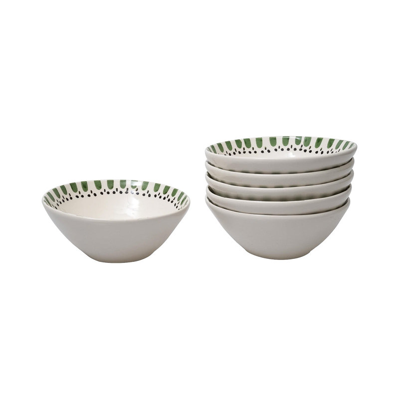 Drops Set Of 6 Bowls, 18 Cm