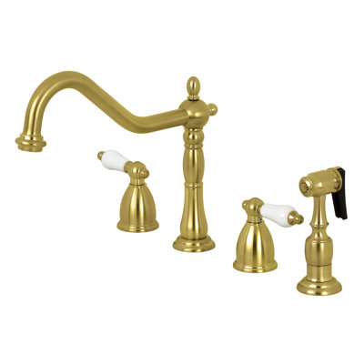 Robinet de cuisine à poignée double Kingston Brass Heritage