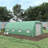 Large Walk-In Greenhouse 19'X10'x7', Galvanized Steel Frame With Zippered Entrance & 8 Mesh Ventilation Windows, Plants From Harsh Weather 19'X10'x7' Plant Nursery Kit, Construction Zipper Door,