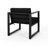 Elegant Outdoor Club Chair - Dark Gray Cushion, Aluminum Construction, 27.25"d X 25.51"w 25.51"h Water- Fabric, Aluminum, Gray,