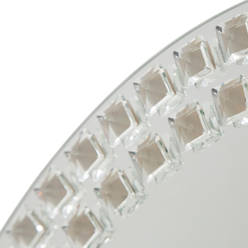 Montreal Flat Glass Beveled Lighted Wall Mirror