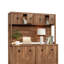 Huche en bois avec rangement dissimulé, brun