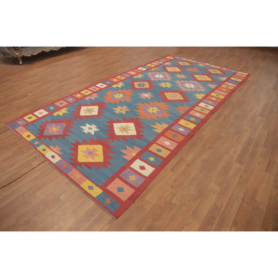 Geometric Kilim Oriental Area Rug 6x12