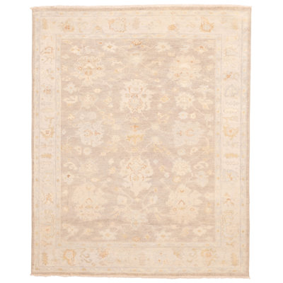 Modern Oushak Grey Rug 7'8" x 9'10"