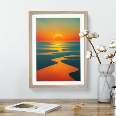 Bold Sunset View - Framed Print