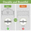 45cm H x 60.7cm W Black Metal Fencing Panels