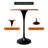 Travis 24" Square Bar Height Table With MDF Top And Stainless Steel Pedestal Base - Dining Table For Modern Home And Kitchen-235228639-235228636