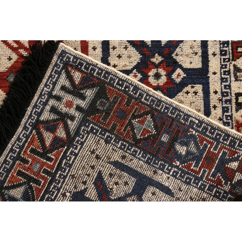 Rug & Kilim’S Classic Rug In Beige And Red Tribal Geometric Pattern, Rectangle 10' x 14'