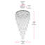Lustre en cristal 48 lumières Primo-6860299