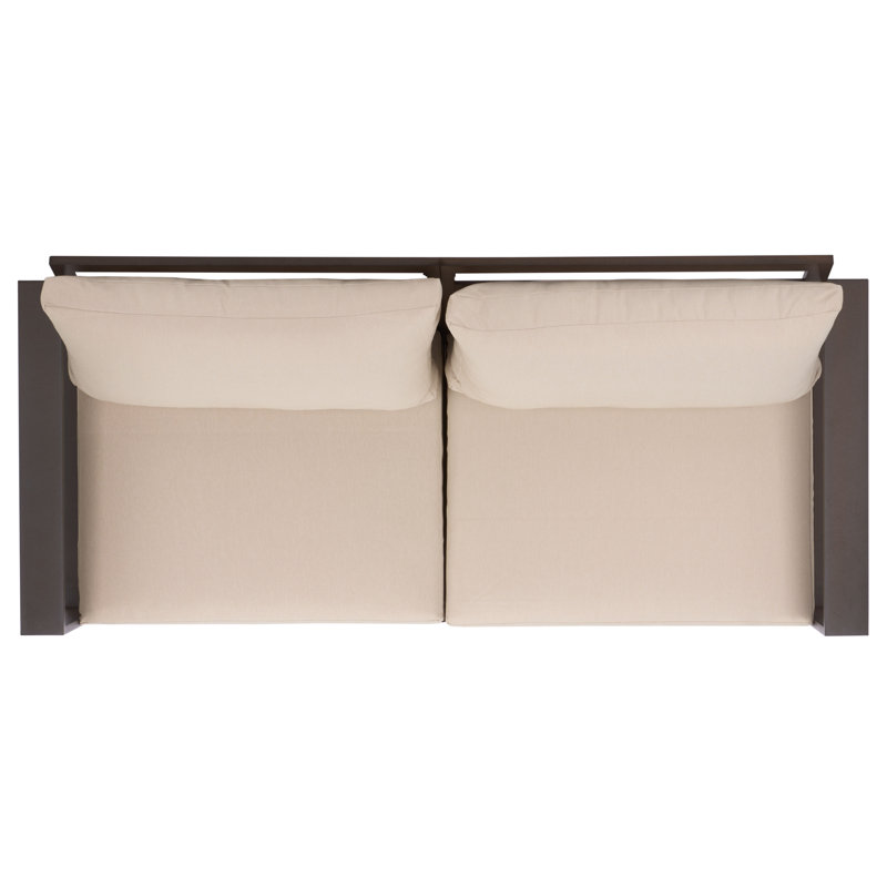 Canapé en aluminium Dwyer Fash, Brun