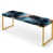 Blue And Gold Celestial Radiance Marble Bliss