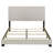 Cream Upholstered Queen Bed