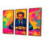 Ensemble de salon Popart Bitcoin Leonardo Dicaprio - loup de Wall Street-107183215-107183218