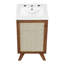 Meuble-lavabo sur pied simple 17,5 po avec plateau en bois manufacturé Modway Soma-93249753-93249752