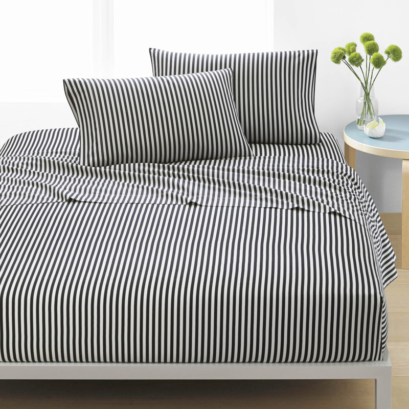 Marimekko Printed Cotton Percale Sheet Sets, Black/White, Queen