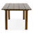 Blithe Brown Teakwood Indoor/Outdoor Dining Table With Slatted Top