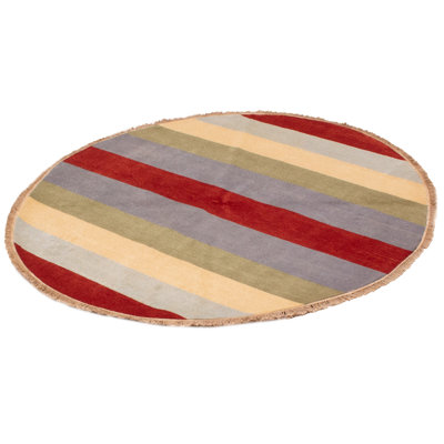 Hobner One-of-a-Kind 6' New Age Round Wool Area Rug in