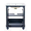Meuble-lavabo autoportant de 24 po avec lavabo et rangement à fermeture en douceur-948557996