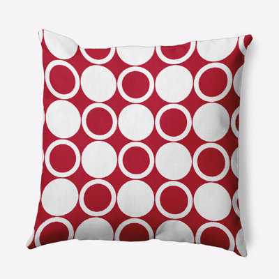 Cuban Flare Small Modcircles Geometric Print Outdoor Square Pillow Cover & Insert