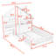 Lit plateforme en bois à 2 tiroirs Pivoine-782115803-782115802