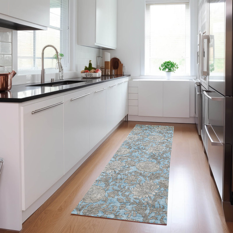 Tapis intérieur / extérieur Ayush, Tapis de couloir 2 pi 3 po x 7 pi 6 po