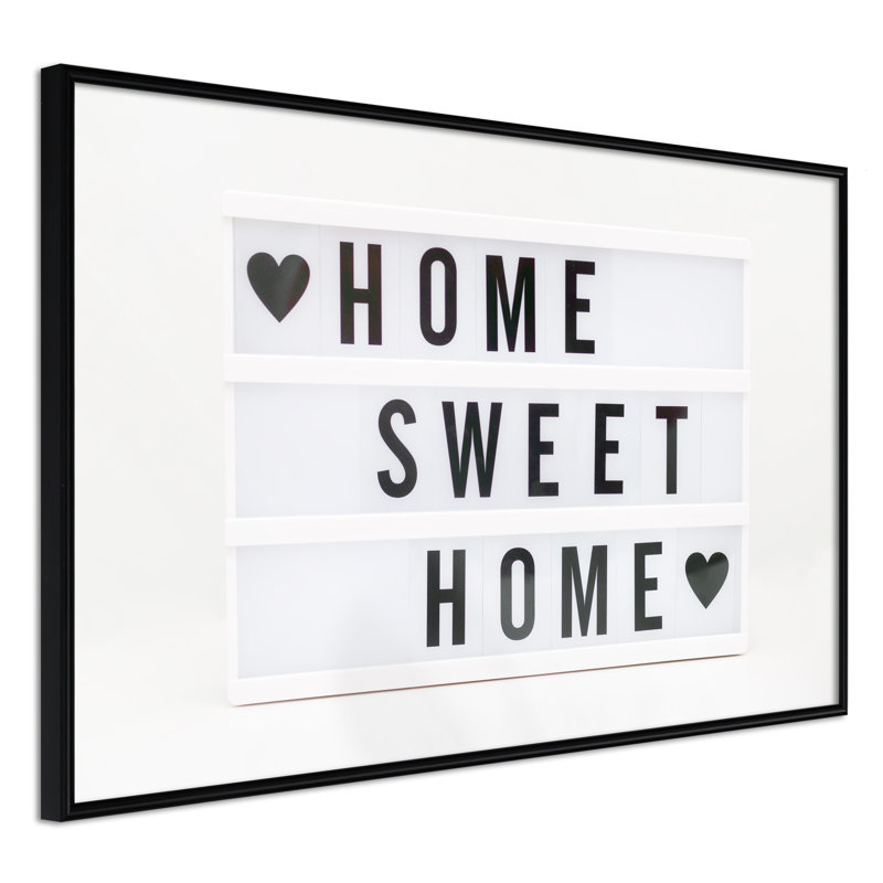 There Is No Place Like Home - Print, 60cm H x 90cm W x 2cm D, Black Framed