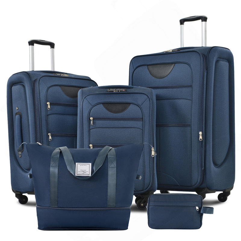 Ensemble de valise extensible 3 pièces avec sac de voyage et sac de voyage Softshell Softshell