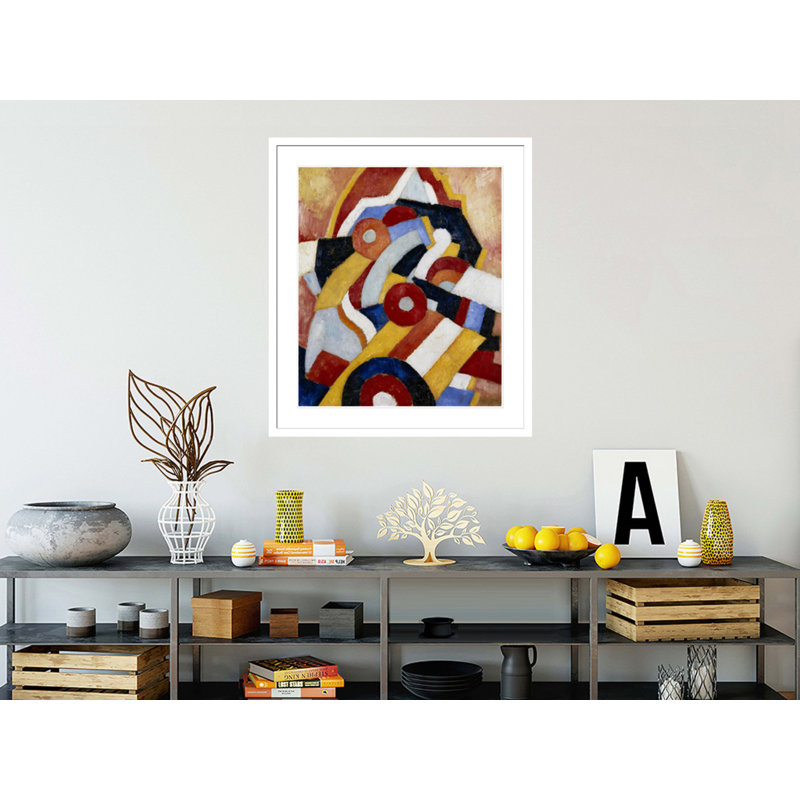 «Abstraction» par Marsden Hartley - estampe numérique encadrée, H 38,1 po x l 33,5 po