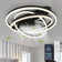 Herrada 20" Space-Saving Flush Mount Ceiling Fan with Adjustable Dimmable LED Light Kit