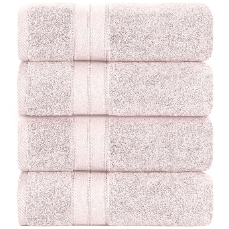 Modern Threads 4-Pack SpunLoft™ Bath Sheet Set, Blush