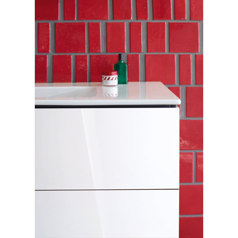 Base de meuble-lavabo simple 40,13 po Duravit, Haute brillance blanche