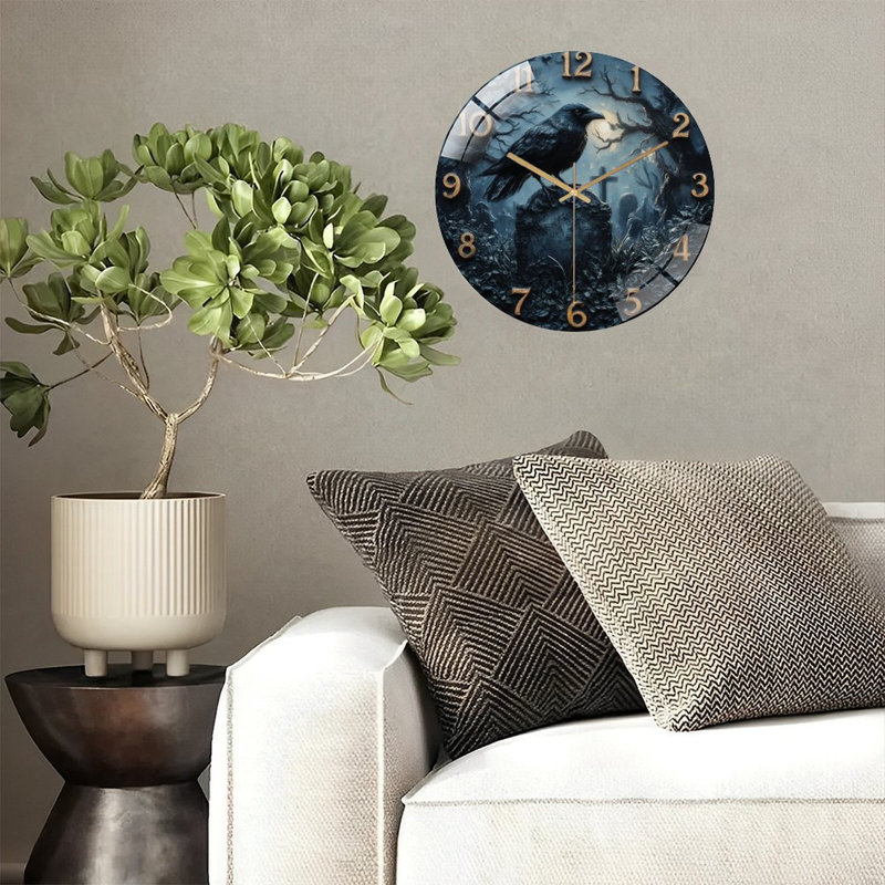 Horloge murale avec horloge murale 12 po