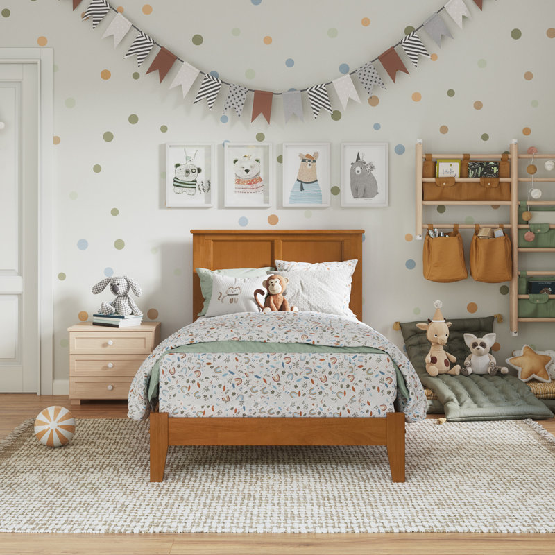 Lit plateforme Madison, Simple, Light Toffee